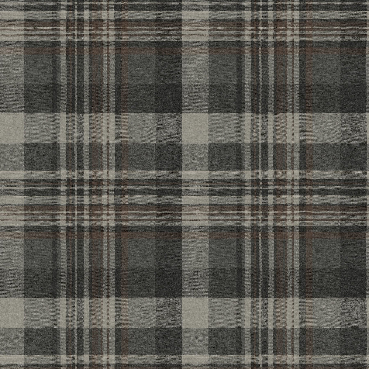 Dutton Plaid Charcoal Wallpaper with Traditional Plaid Pattern - Chesapeake 4142-72632SAM