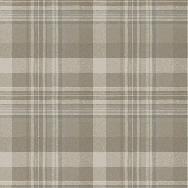 Dutton Plaid Light Brown Wallpaper with Traditional Plaid Pattern - Chesapeake 4142-72633