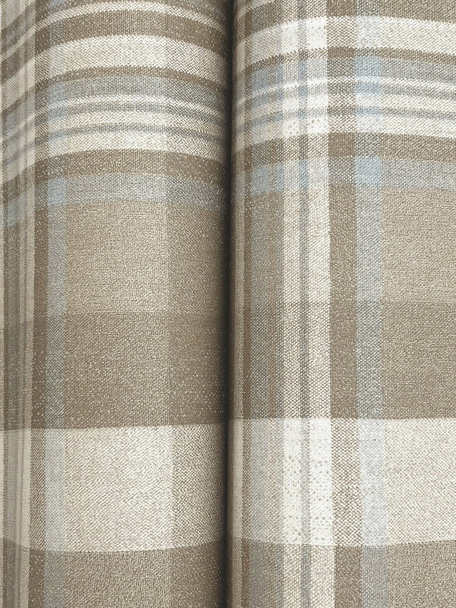 Dutton Plaid Light Brown Wallpaper with Traditional Plaid Pattern - Chesapeake 4142-72633