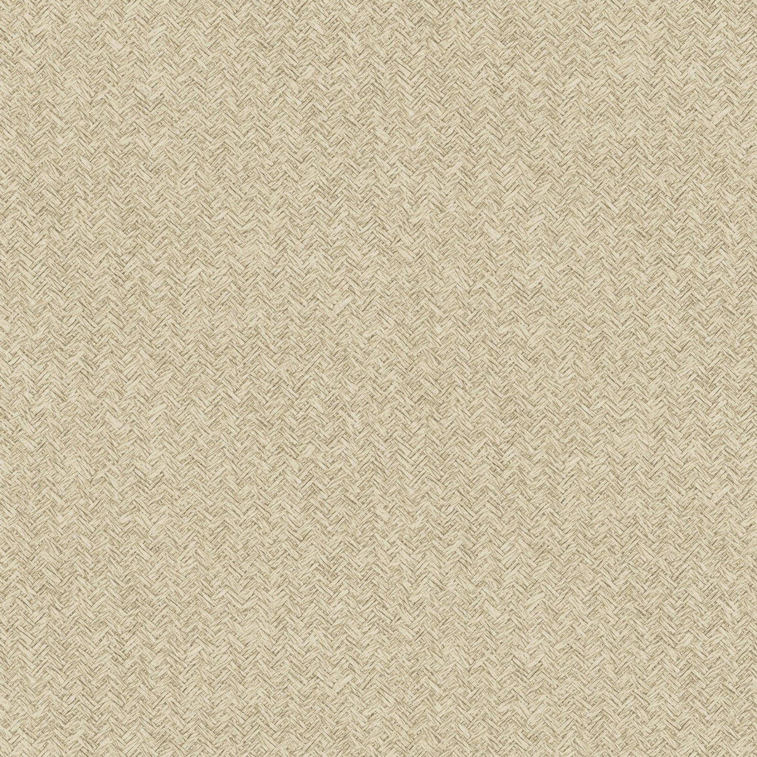 Woven Basket Khaki Wallpaper with Fabric Texture Pattern, Transitional Prepasted Non Woven - Chesapeake 4142-72641