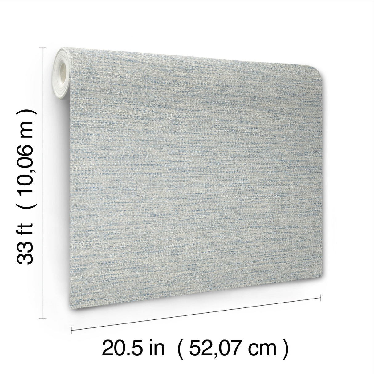 Wool Texture Light Blue Wallpaper with Fabric Textures Pattern, Transitional Style - Chesapeake 4142-72645