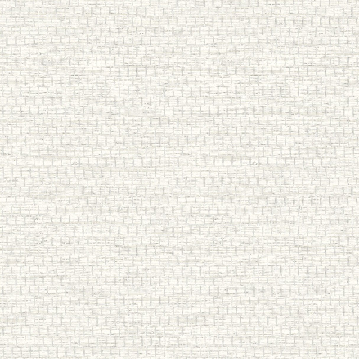 Plaited Grass White Wallpaper with Faux Grasscloth Basketweave Texture - Chesapeake 4142-72651