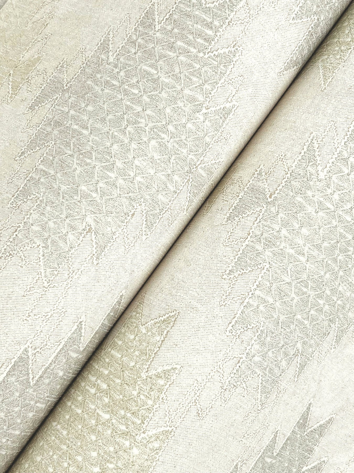 Stitched Heirloom Moss Wallpaper with Medallions Pattern, Farmhouse Style - Chesapeake 4142-72665