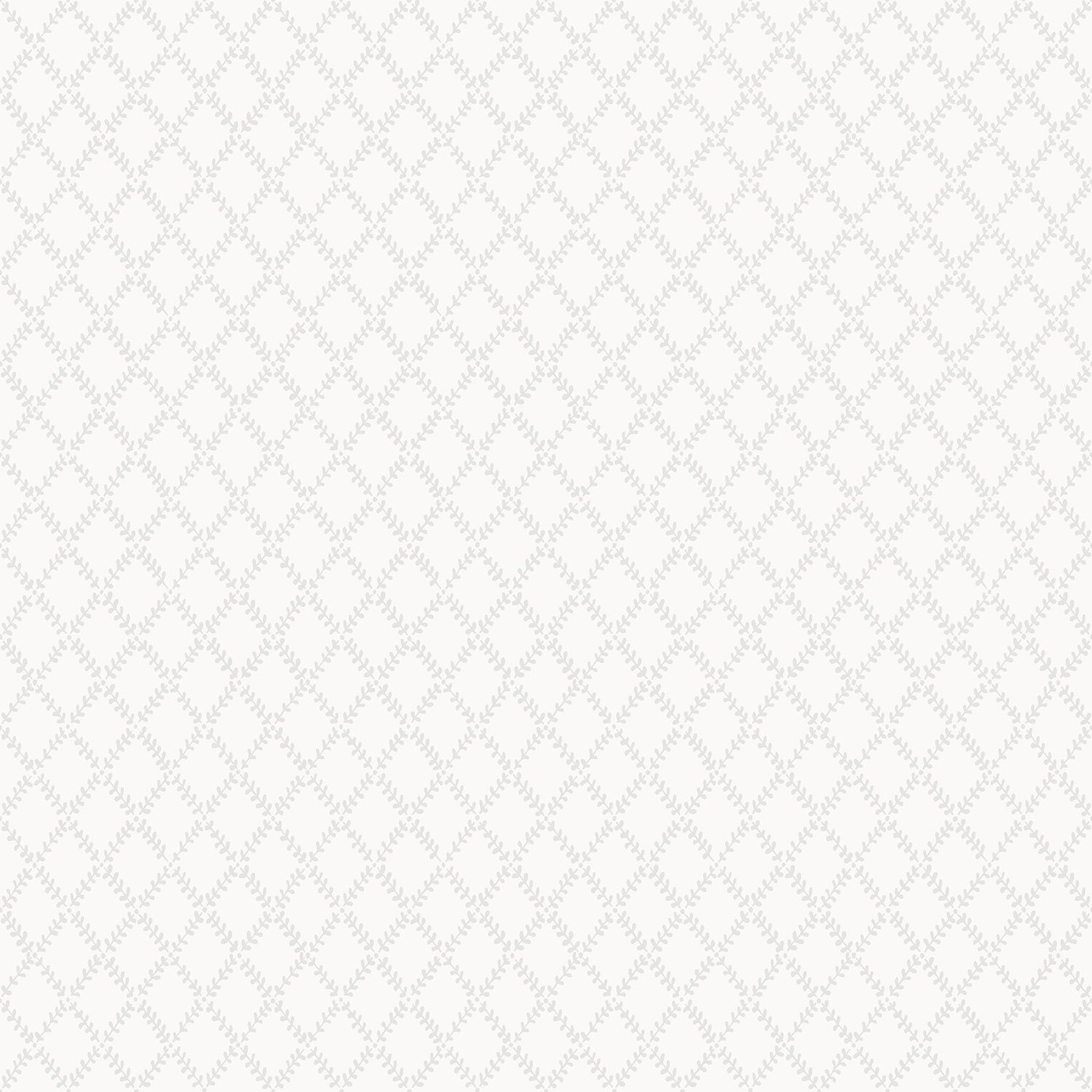 Trevor White Leaf Trellis Wallpaper with Botanical Trellis & Lattice Pattern  A-Street Prints 4143-34001