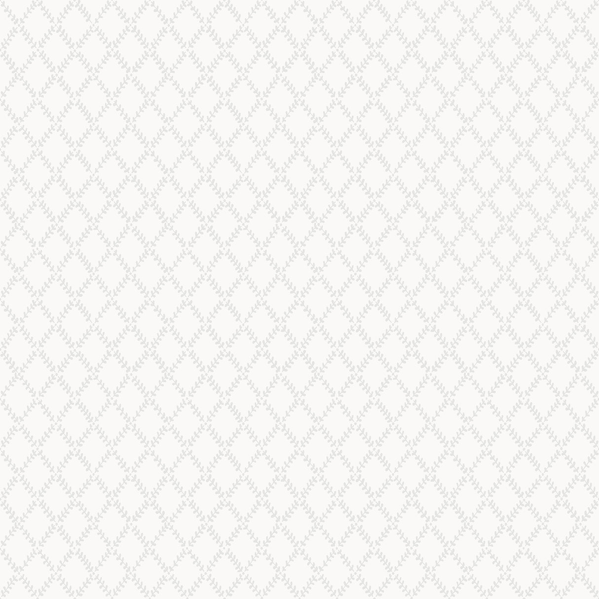 Trevor White Leaf Trellis Wallpaper in White by A-Street Prints - MD34001