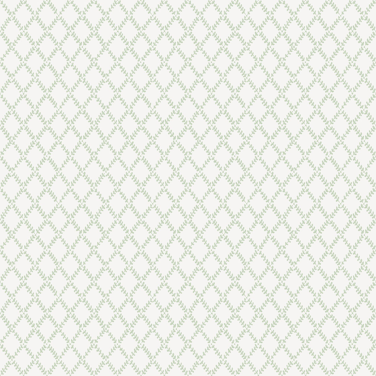 Trevor Sage Leaf Trellis Wallpaper with Botanical Trellis & Lattice Pattern - Brewster 4143-34036