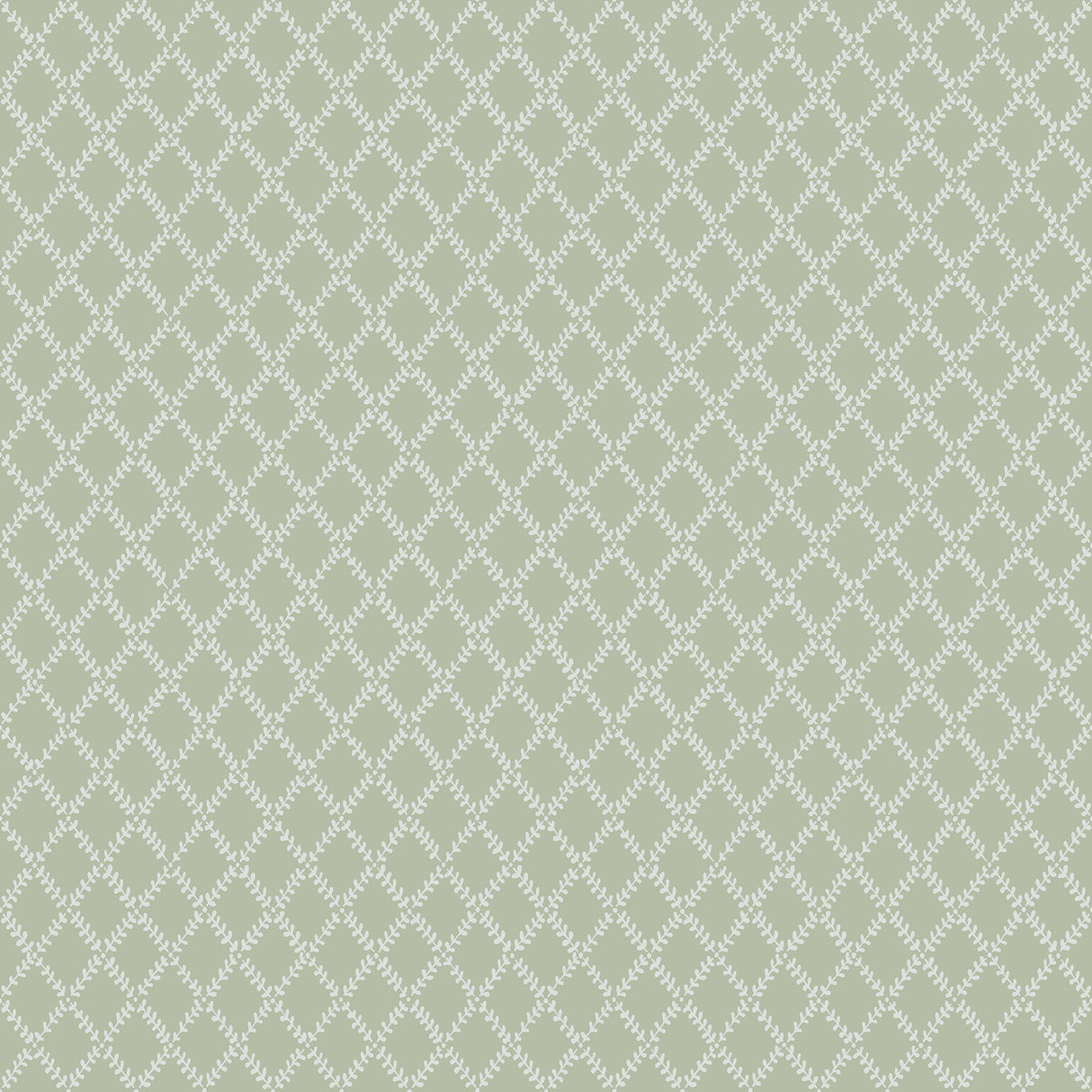 Trevor Moss Leaf Trellis Wallpaper in Moss by A-Street Prints - MD34037