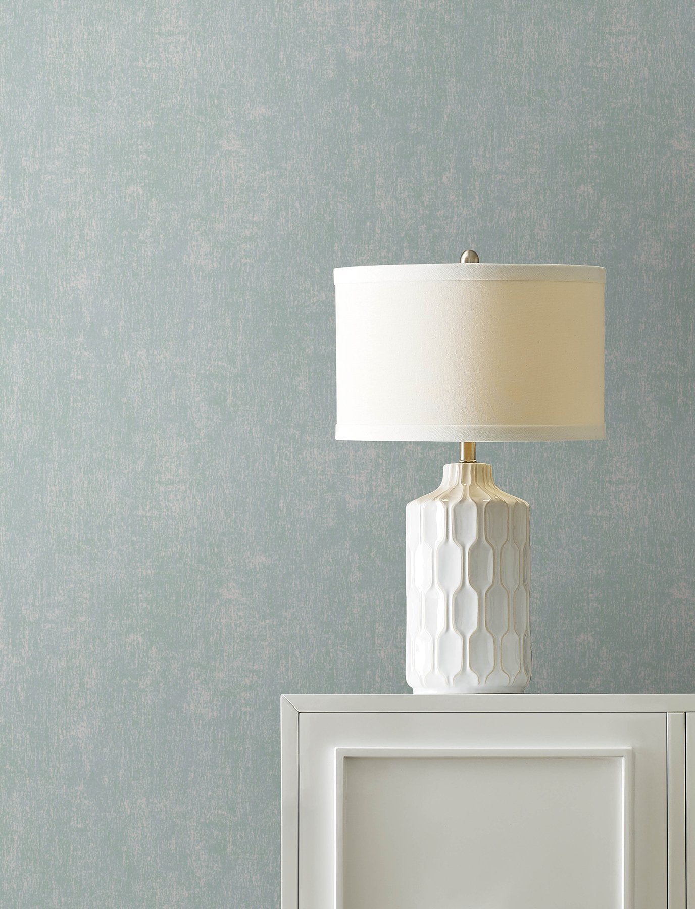 Edmore Light Blue Faux Suede Wallpaper with Fabric Textures Pattern, Modern Style - Advantage 4144-9162