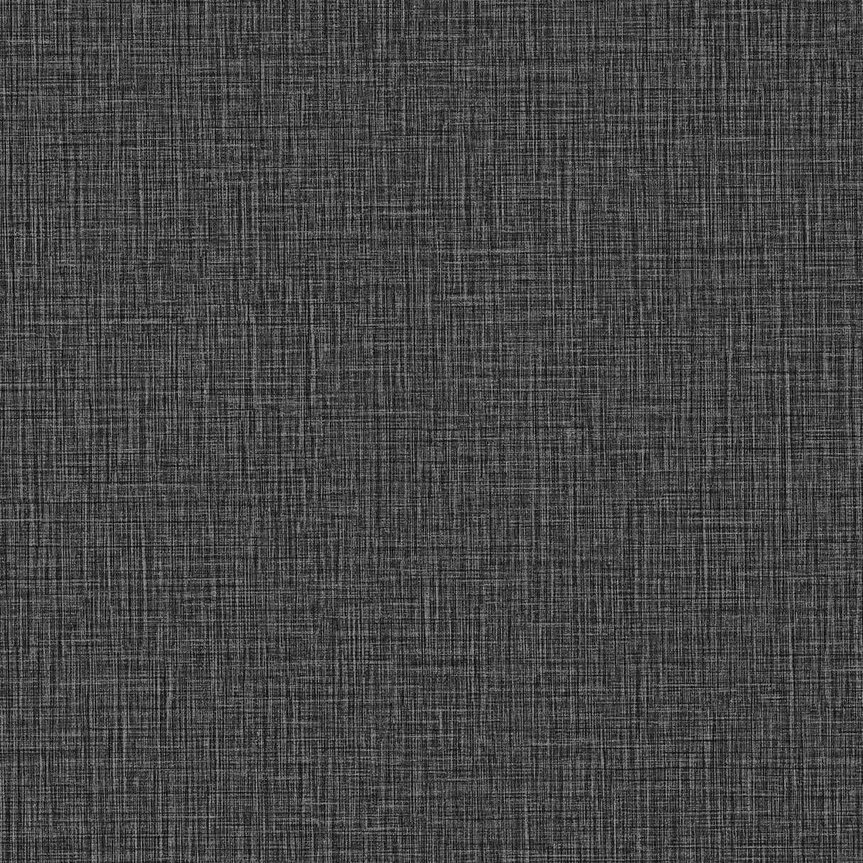 Eagen Black Linen Weave Wallpaper with Metallic Textured Faux Fabric Pattern - Advantage 4144-9172