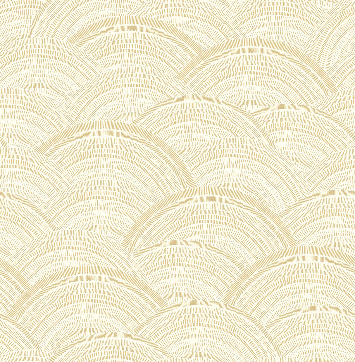 Encircle Yellow Geometric Wallpaper with Bohemian Graphics Pattern - Brewster 4146-27204