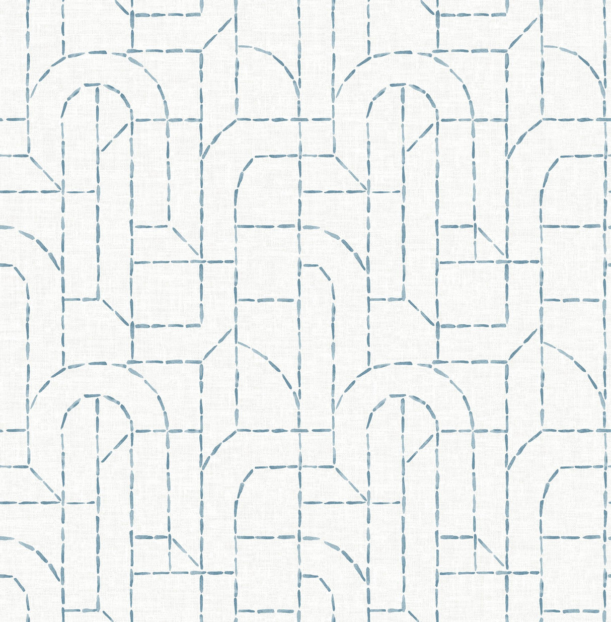 Integrity Blue Arched Outlines Wallpaper with Modern Geometric Pattern - A-Street Prints 4146-27222
