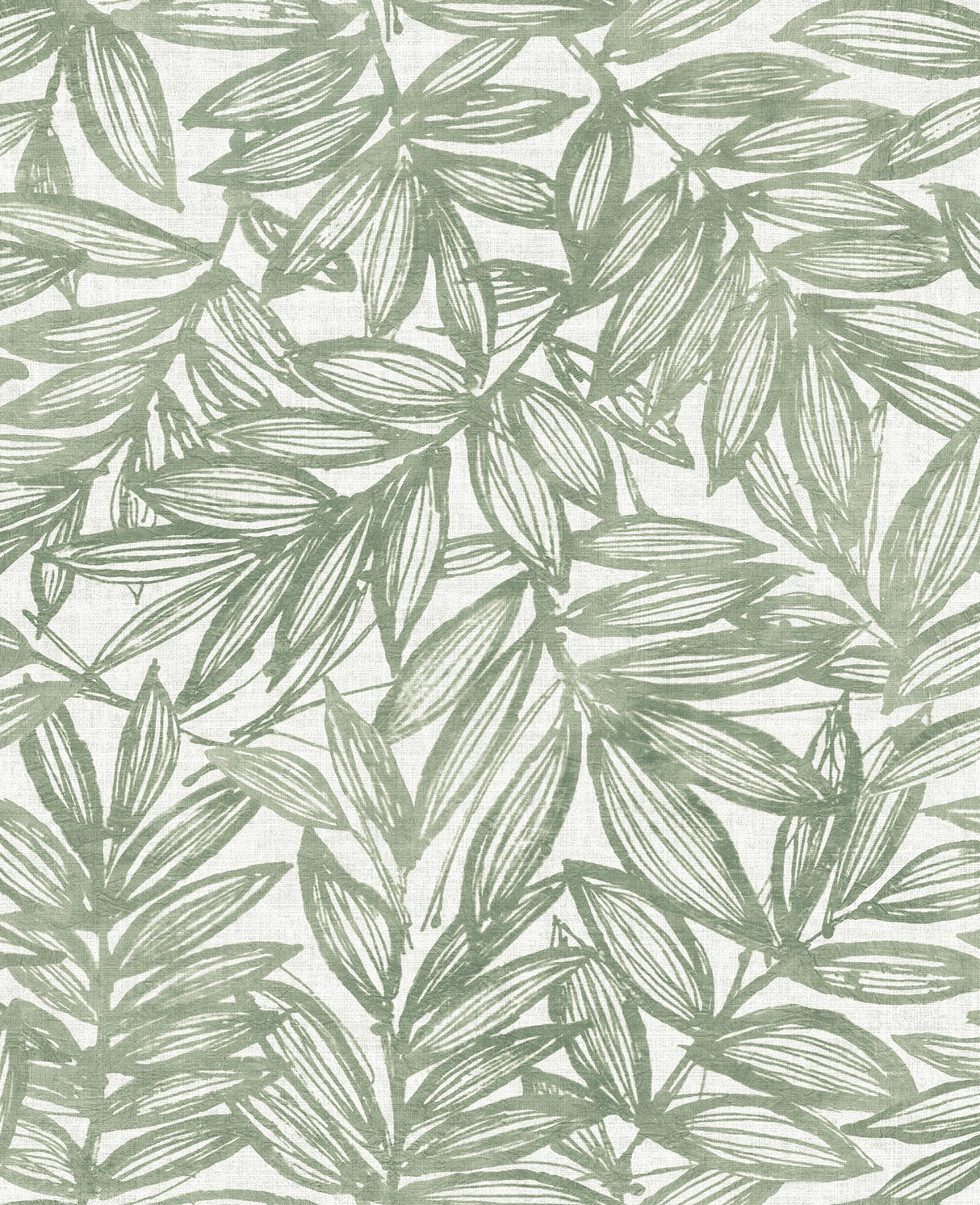 Rhythmic Sage Leaf Wallpaper with Farmhouse Botanical Leaves Pattern - A-Street Prints 4146-27231