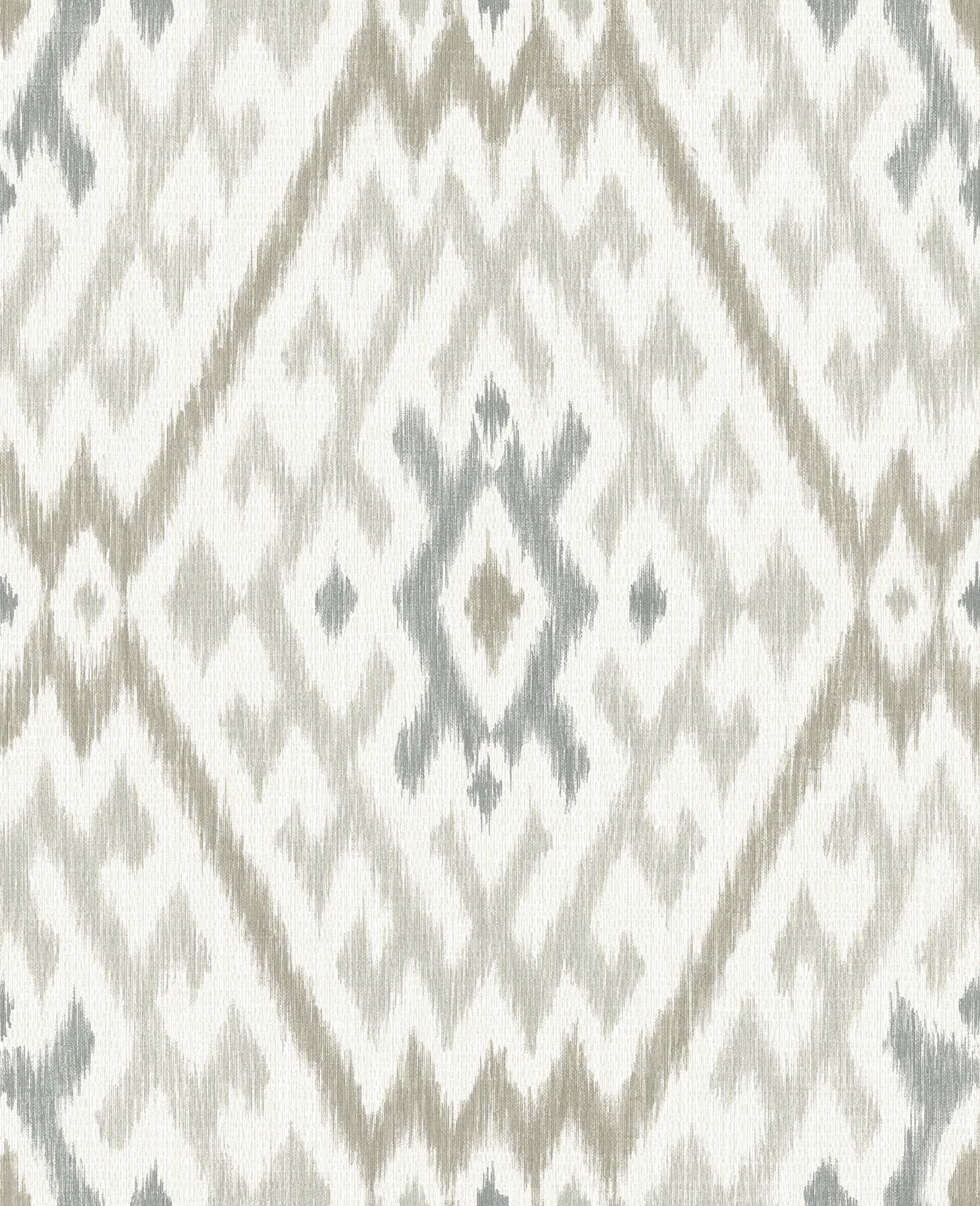 Solola Stone Ikat Wallpaper with Bohemian Global Ikat Pattern - A-Street Prints 4146-27239