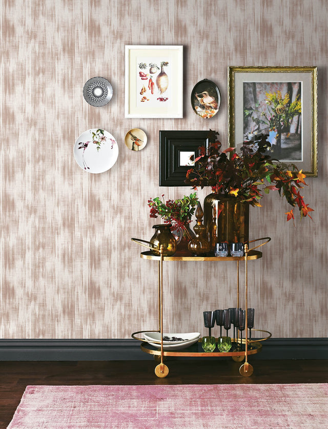 Marvel Light Pink Ripple Wallpaper with Textured Fabric-Inspired Graphic Pattern - A-Street Prints 4146-27242