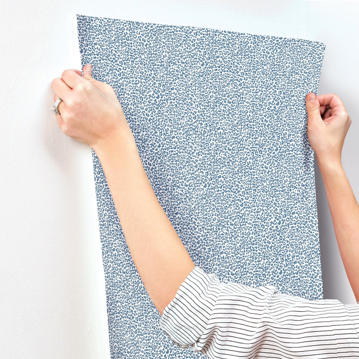 Soul Indigo Animal Print Wallpaper with Bohemian Leopard Print - A-Street Prints 4146-27268