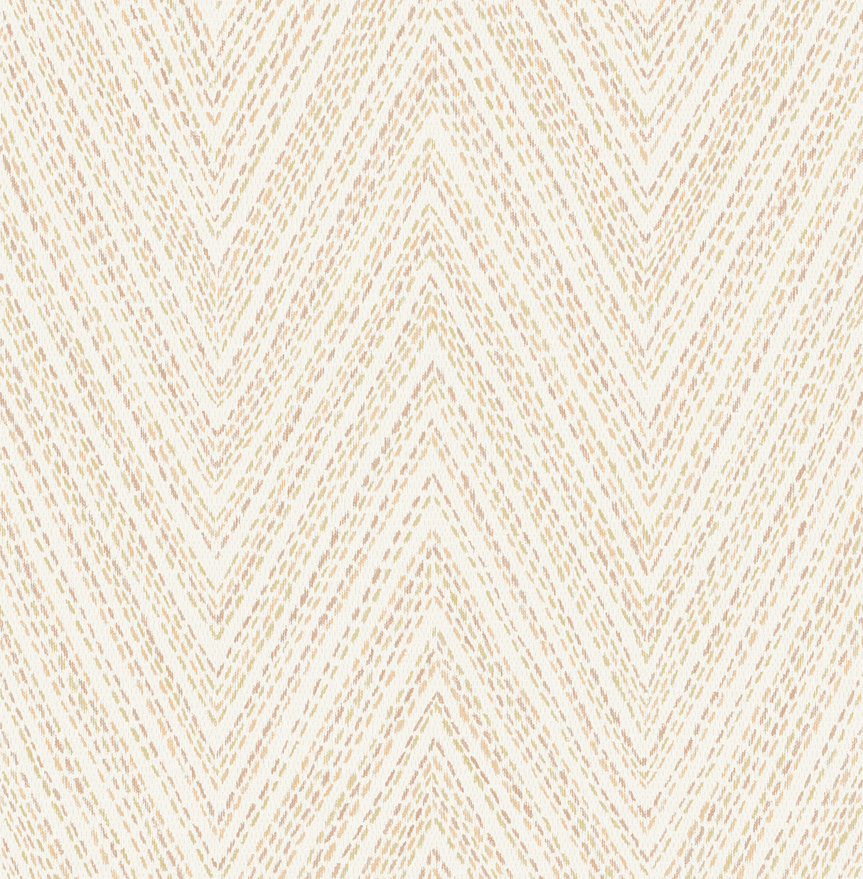 Lainey Apricot Stitched Chevron Wallpaper by A-Street Prints