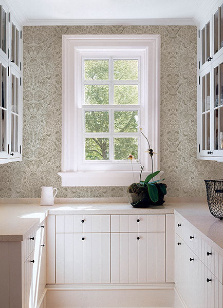 Blanche Neutral by A-Street Prints Floral Damask Wallpaper – A-Street Prints 4147-27374