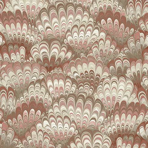 Octavia Ruby Marbled Ink Wallpaper by A-Street Prints