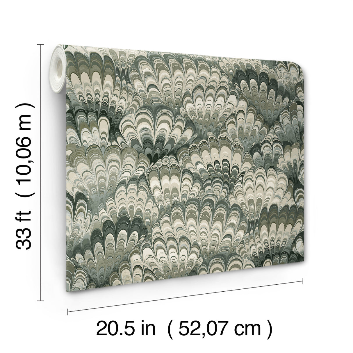 Octavia Dark Green by A-Street Prints Marbled Ink Wallpaper – A-Street Prints 4147-27377