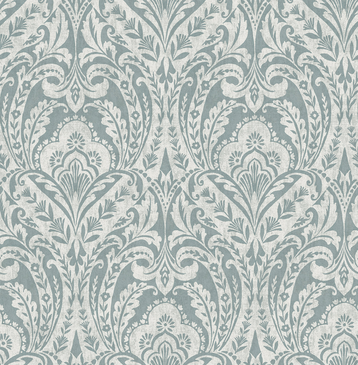 Berkshire Denim Damask Wallpaper by A-Street Prints, pattern detail 4147-27380