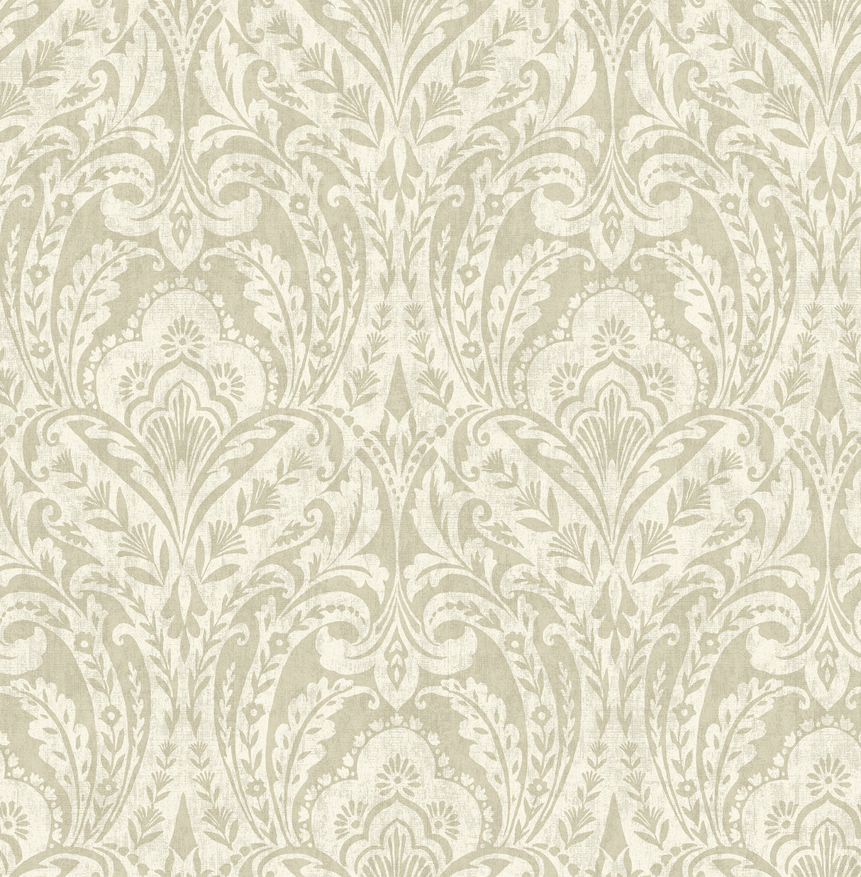 Berkshire Beige Damask Wallpaper by A-Street Prints, 20.5 in x 33 ft roll