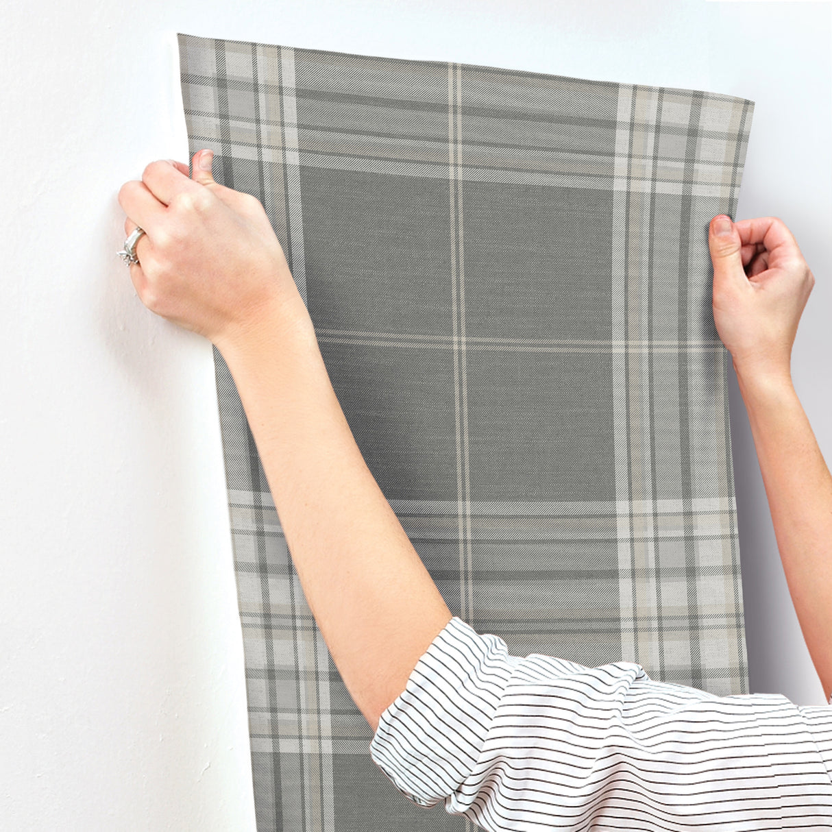Westley Grey by A-Street Prints Plaid Wallpaper – A-Street Prints 4147-27384