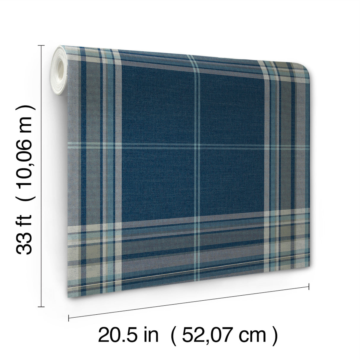 Westley Navy by A‑Street Prints Plaid Wallpaper – A‑Street Prints 4147-27386