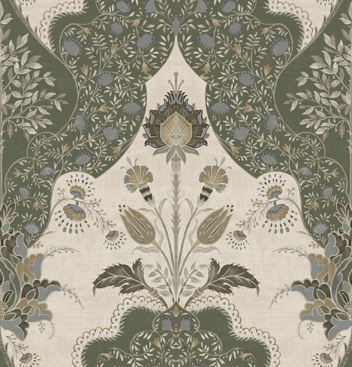 Auden Green Floral Grandeur Wallpaper by A-Street Prints, 20.5 in x 33 ft roll