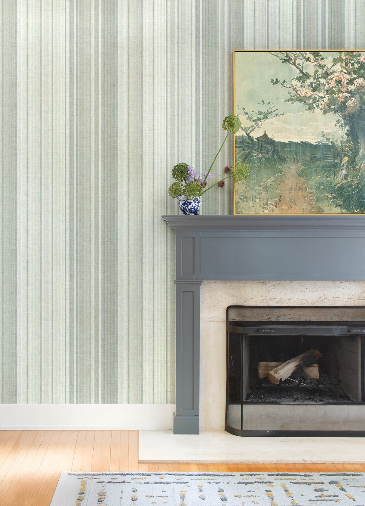 Ayanna Light Green by A-Street Prints Striped Wallpaper- A-Street Prints 4147-27395