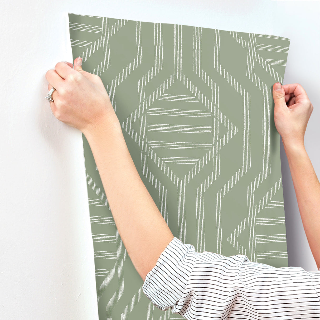 Essex Green by A-Street Prints Geometric Wallpaper- A-Street Prints 4147-27401