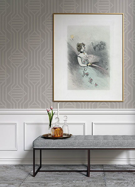 Essex Light Grey by A-Street Prints Geometric Wallpaper – A-Street Prints 4147-27405