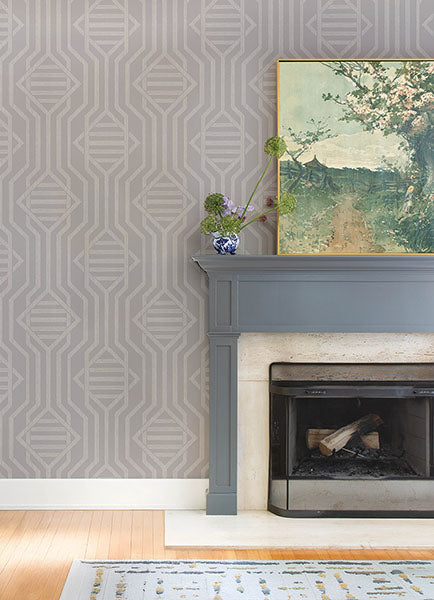 Essex Light Grey by A-Street Prints Geometric Wallpaper – A-Street Prints 4147-27405