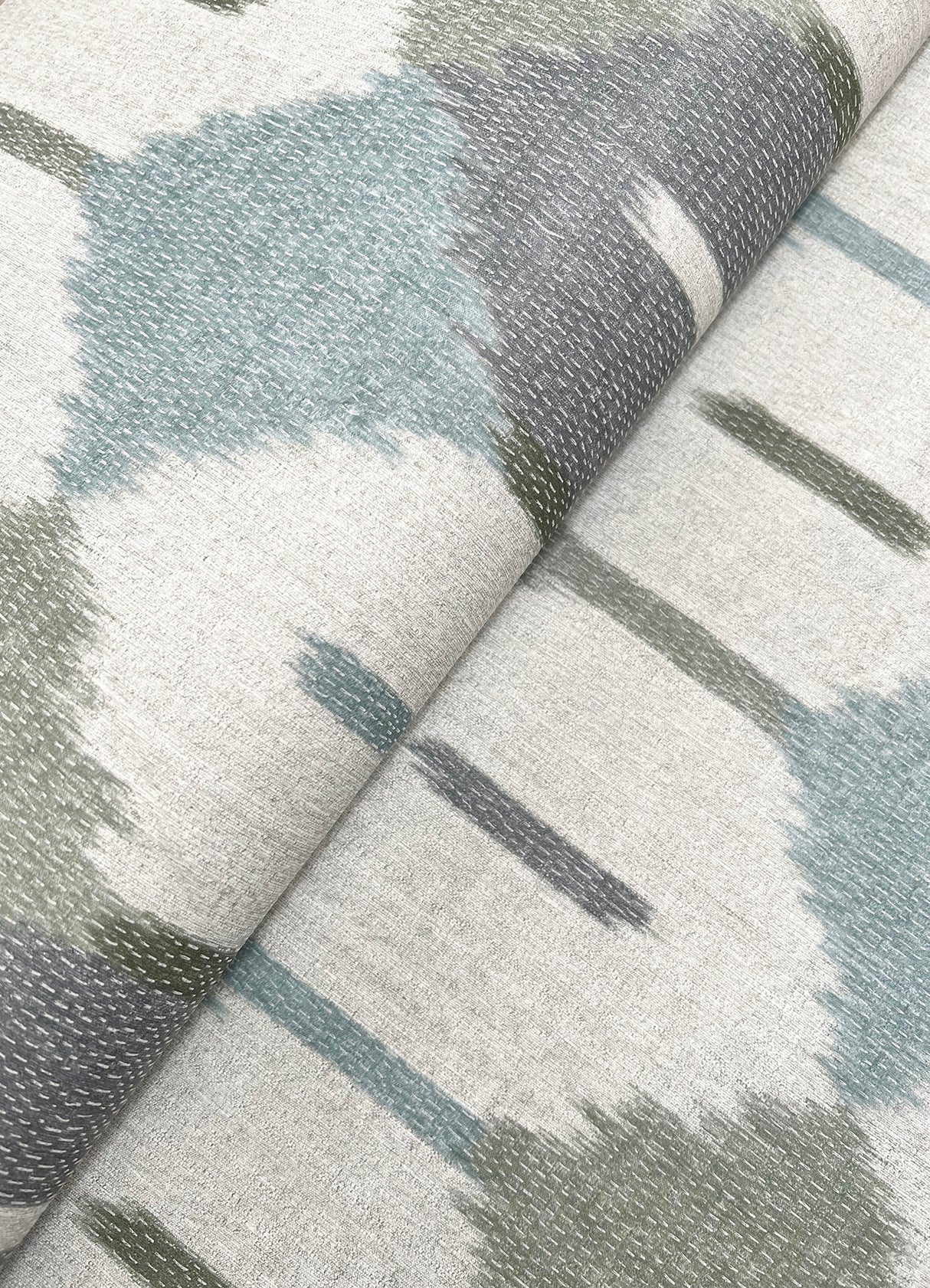 Abilene Sea Green by A-Street Prints Ikat Wallpaper - A-Street Prints 4147-27406-Sample