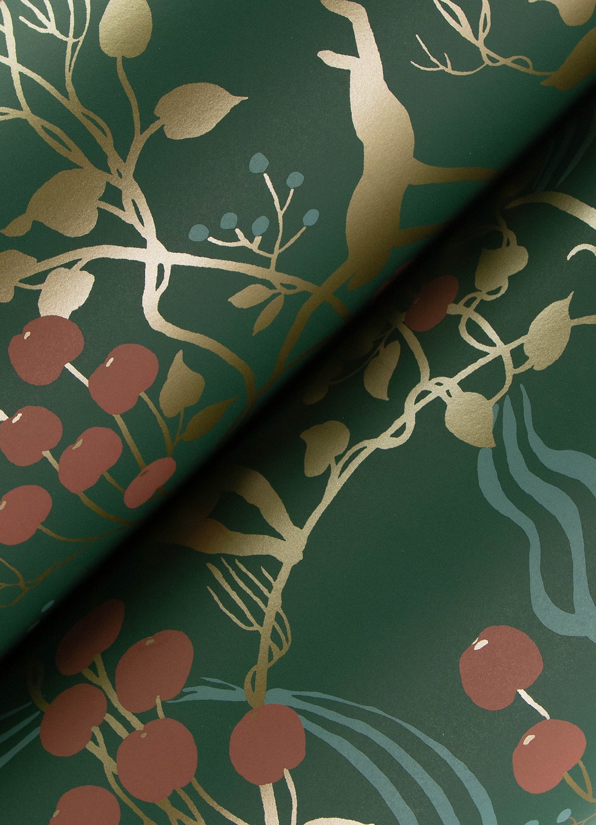 Linden Dark Green by A-Street Prints Jungle Canopy Wallpaper- A-Street Prints 4147-80008