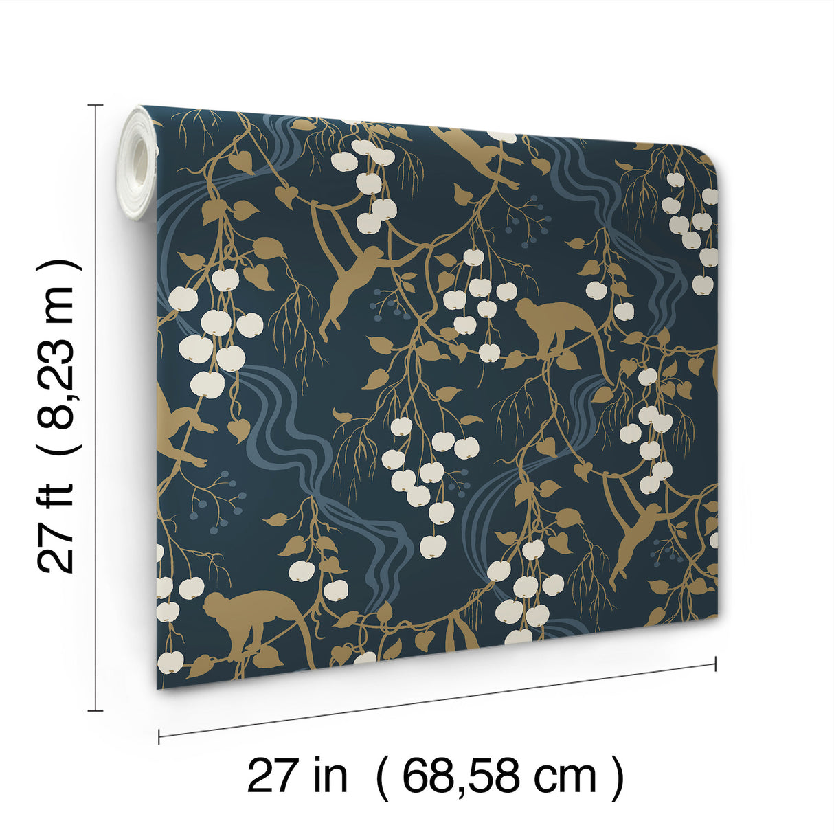 Linden Navy by A-Street Prints Jungle Canopy Wallpaper – A-Street Prints 4147-80010