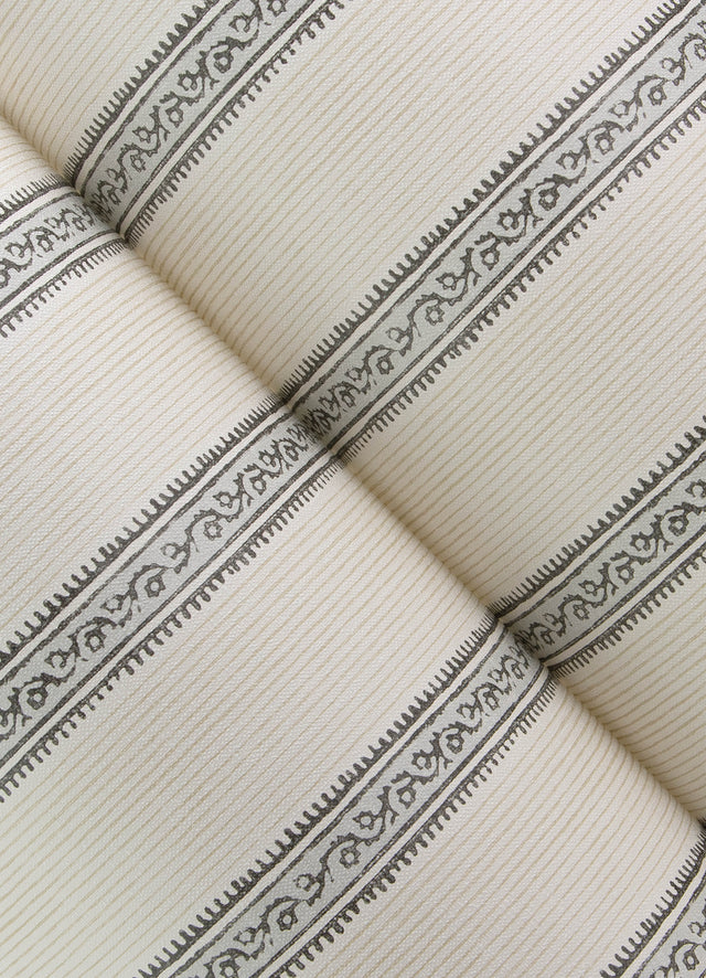 Mandevilla Black by Chesapeake Vine Stripe Wallpaper – Brewster 4148-27426