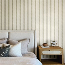 Mandevilla Green Vine Stripe by Chesapeake Wallpaper- Brewster Home Fashions 4148-27429