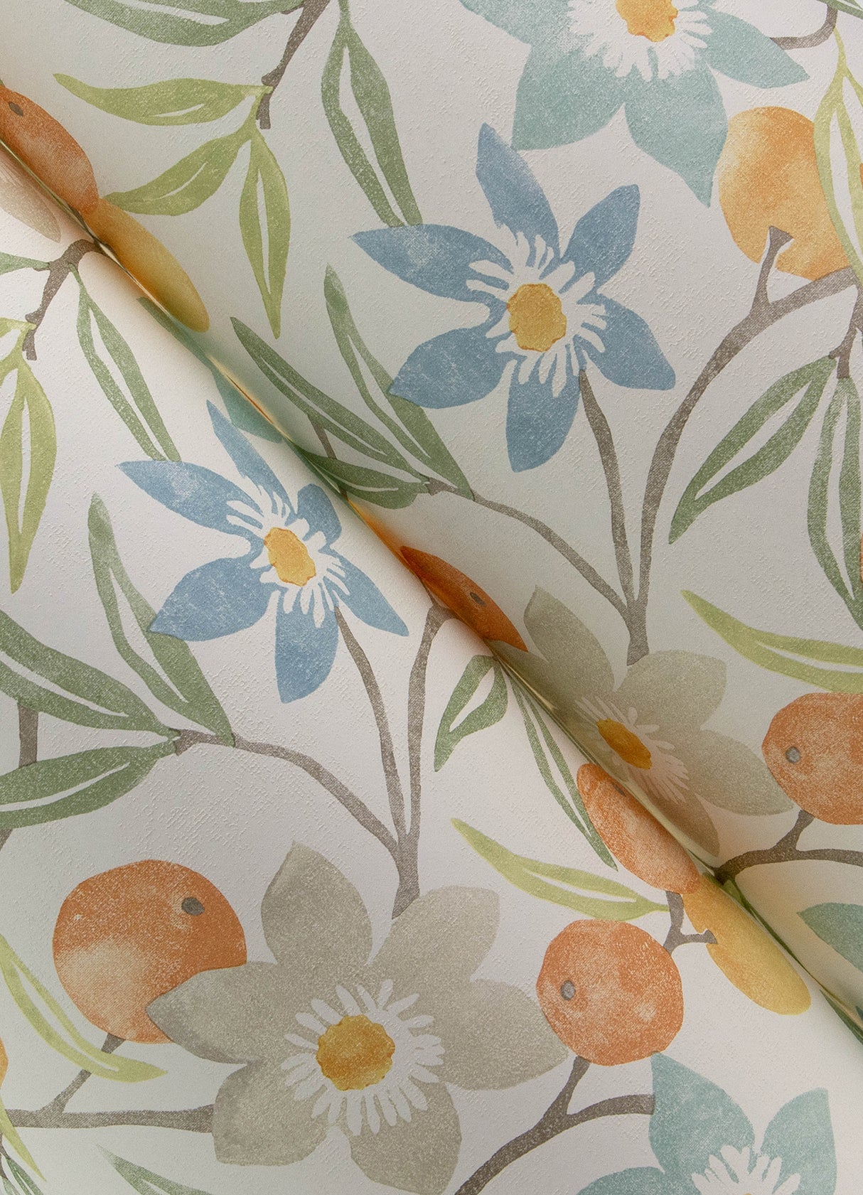 Passiflora Apricot by Chesapeake Fruit and Floral Wallpaper – Brewster Home Fashions 4148-27449