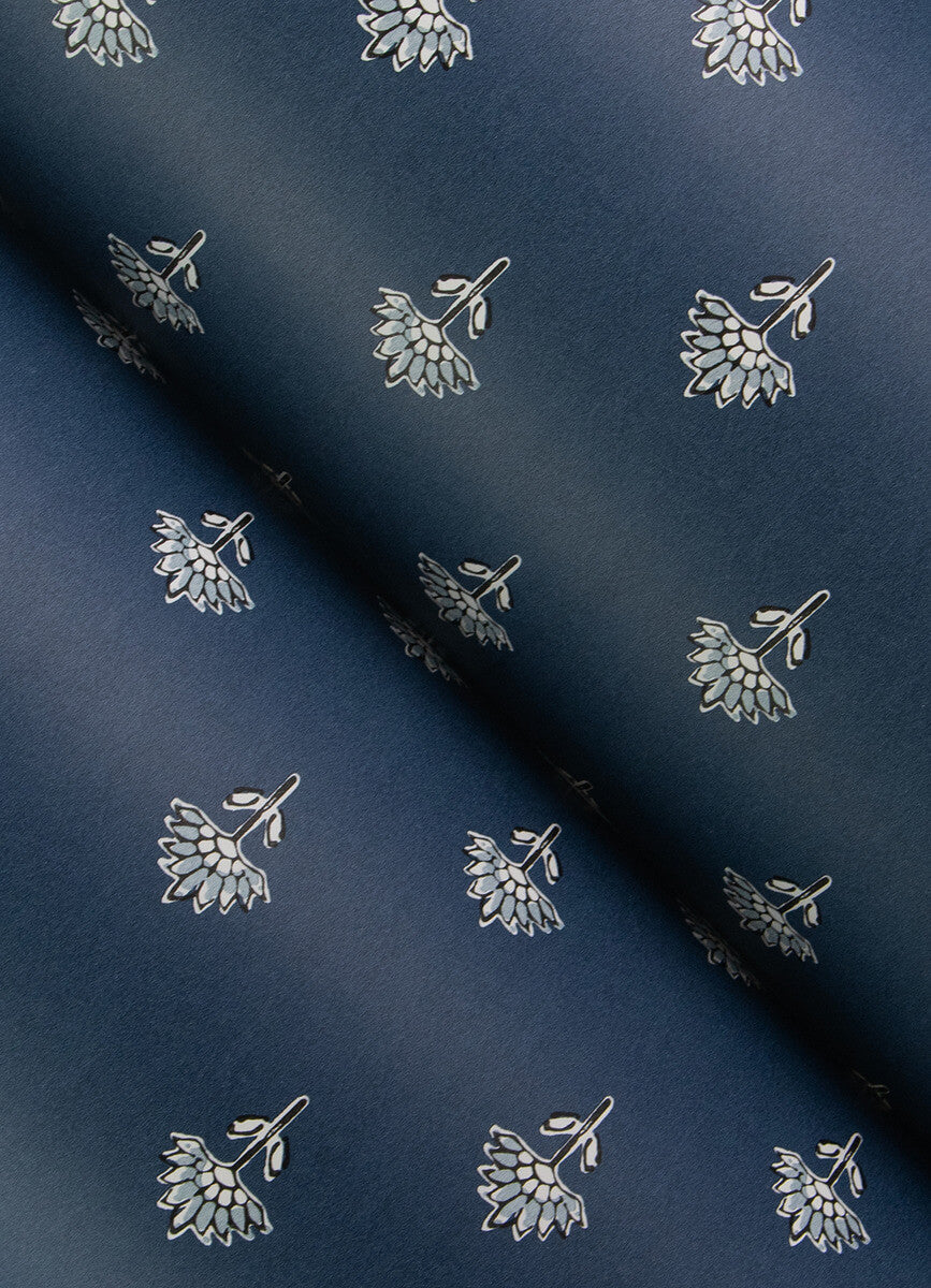 Surdiva Indigo by Chesapeake Floral Fan Wallpaper- Brewster Home Fashions 4148-27461