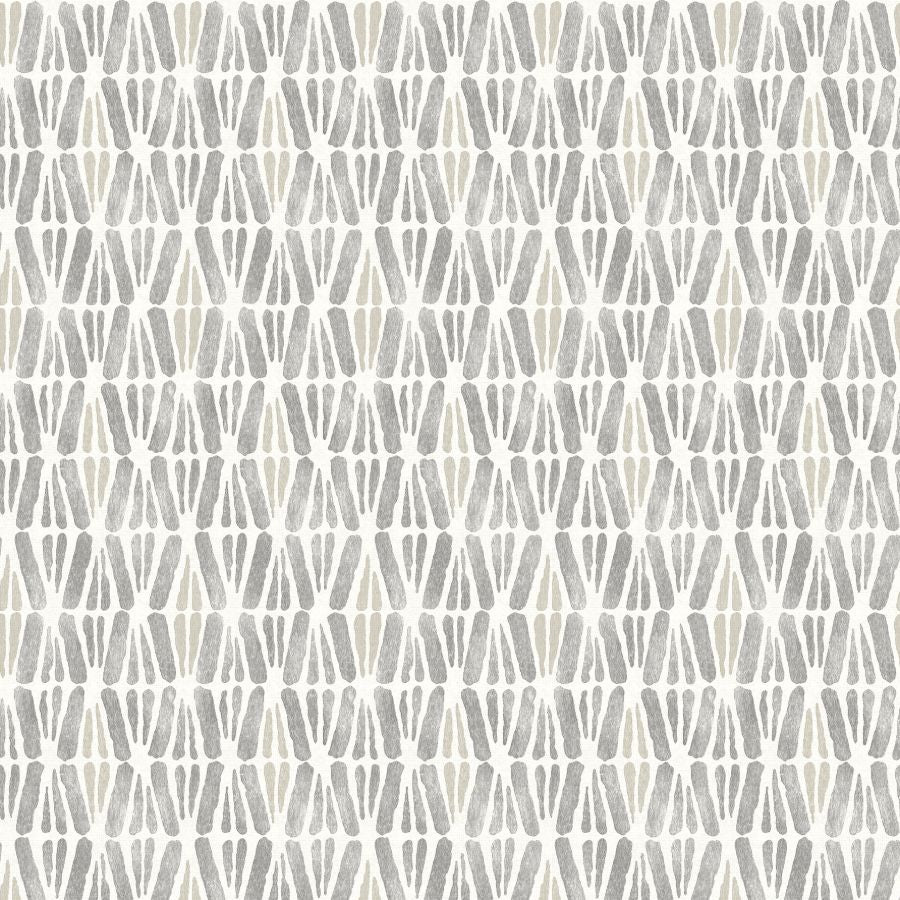 Nabi Charcoal Geometric Wallpaper – Chesapeake