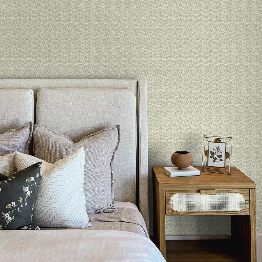 Coleus Leaves Sage by Chesapeake Botanical Wallpaper- Brewster Home Fashions 4148-27472