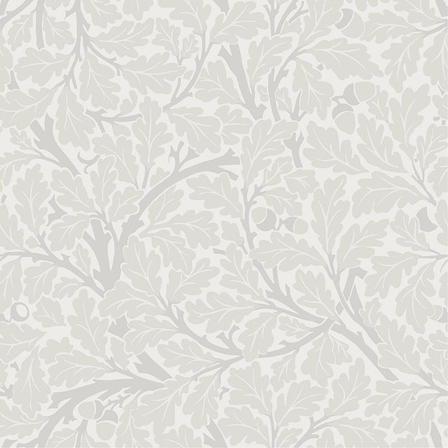 Oak Tree Dove Leaf Wallpaper in Grey Botanical Leaves - A-Street Prints 4153-82026