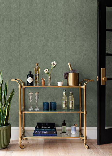 Kallam Sage by Scott Living Chevron Wallpaper – A-Street Prints 4155-27324