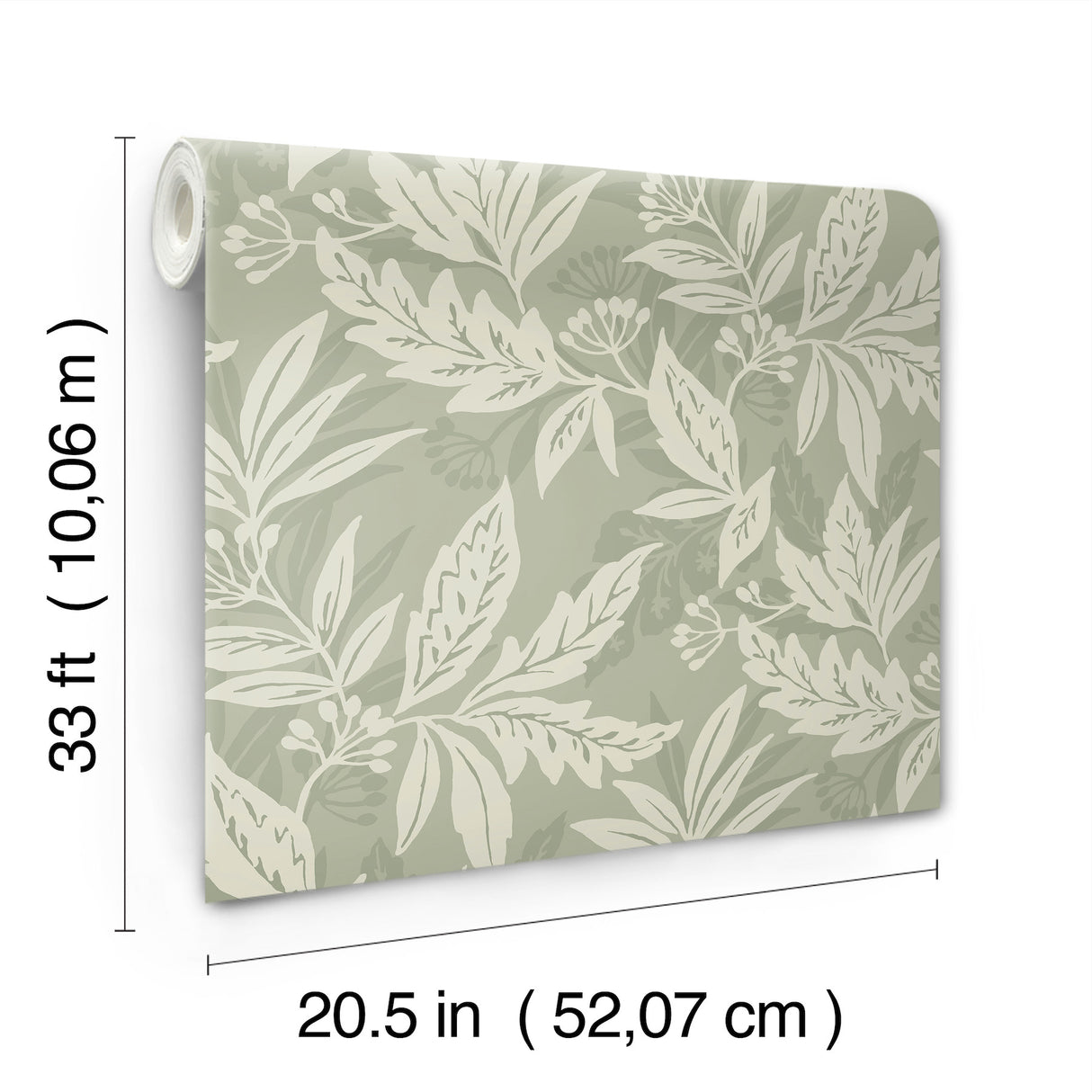 Anita Sage by Scott Living Woodland Floral Wallpaper – A-Street Prints 4155-27326
