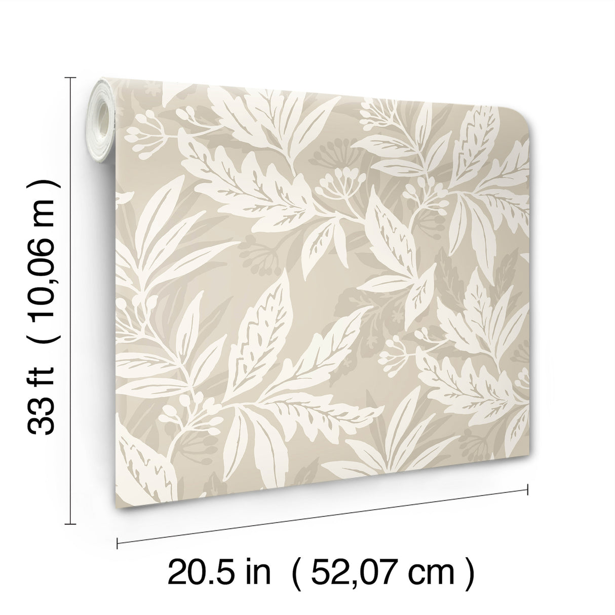 Anita Beige by Scott Living Woodland Floral Wallpaper – A-Street Prints 4155-27328