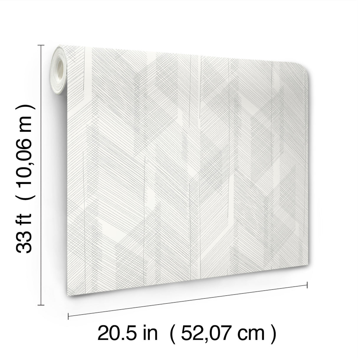 Bryant Silver by Scott Living Crosshatch Wallpaper- A-Street Prints 4155-27338