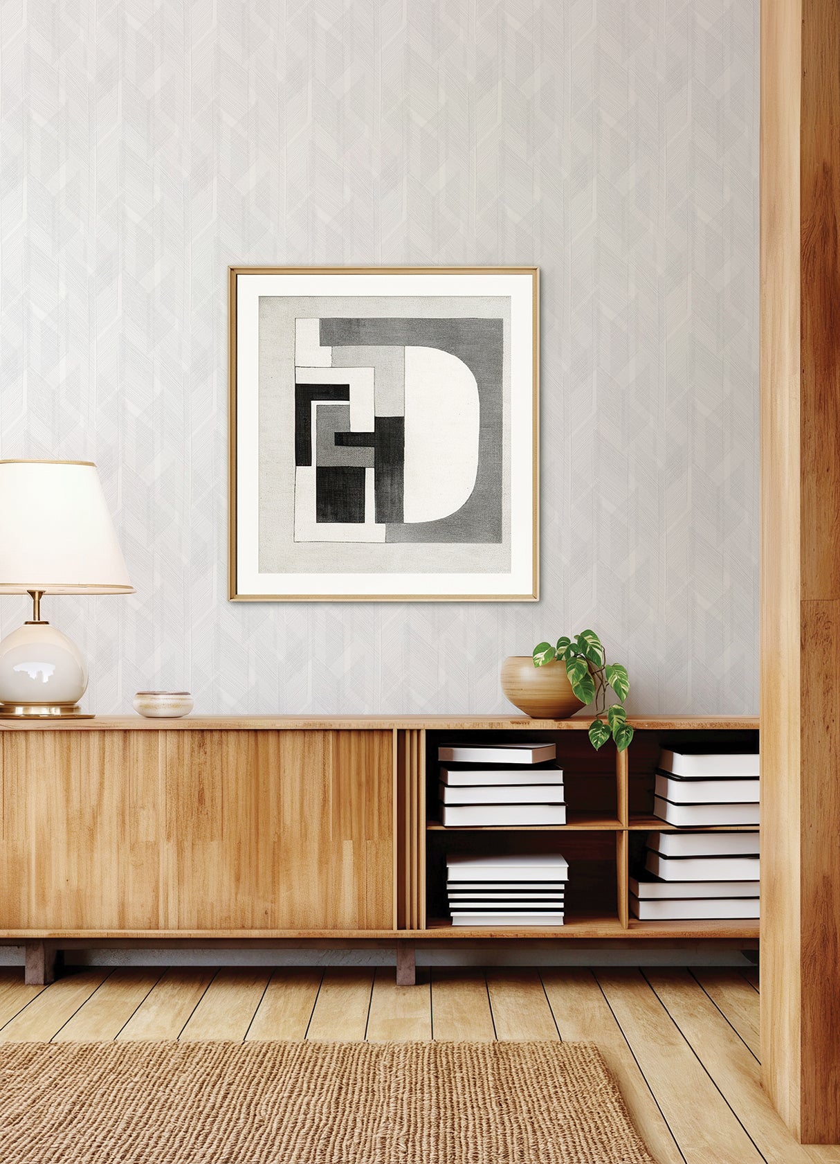 Bryant Silver by Scott Living Crosshatch Wallpaper- A-Street Prints 4155-27338