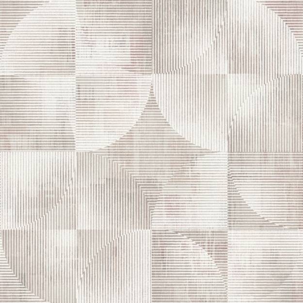 Woodbine Rose Abstract Geometric Wallpaper by A-Street Prints – pink and beige layered linework pattern