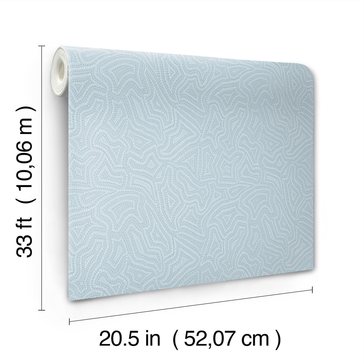 Hollenback Light Blue by Scott Living Dotted Abstract Wallpaper – A-Street Prints 4155-27348