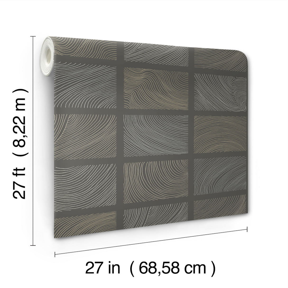 Bronson Slate by Scott Living Topography Wallpaper- A-Street Prints 4155-72801